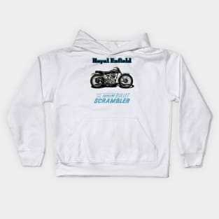 Vintage Royal Enfield Special Bullet Scrambler Kids Hoodie